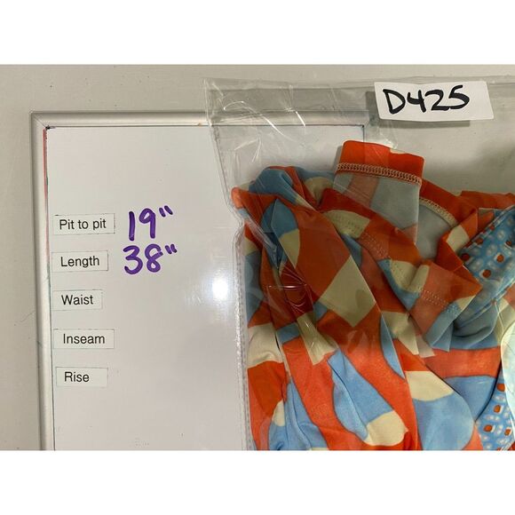 J.‎ McLaughlin Women Catalina Cloth Blue Red Geometric Shift Dress Sz S Artsy - Picture 6 of 6